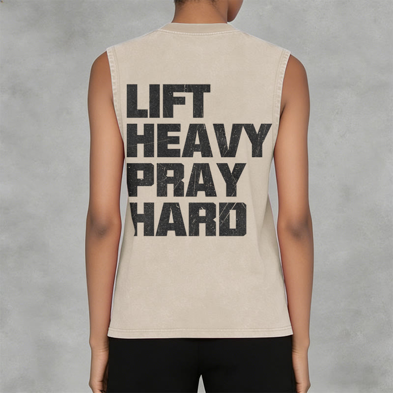 Christianartworkshop Canotta unisex lavata Lift Heavy Pray Hard - image 28