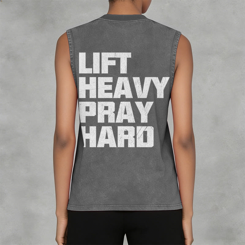 Christianartworkshop Canotta unisex lavata Lift Heavy Pray Hard - image 21
