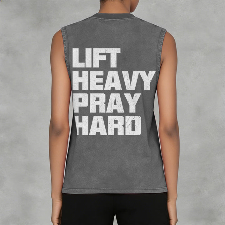 Christianartworkshop Canotta unisex lavata Lift Heavy Pray Hard - image 21