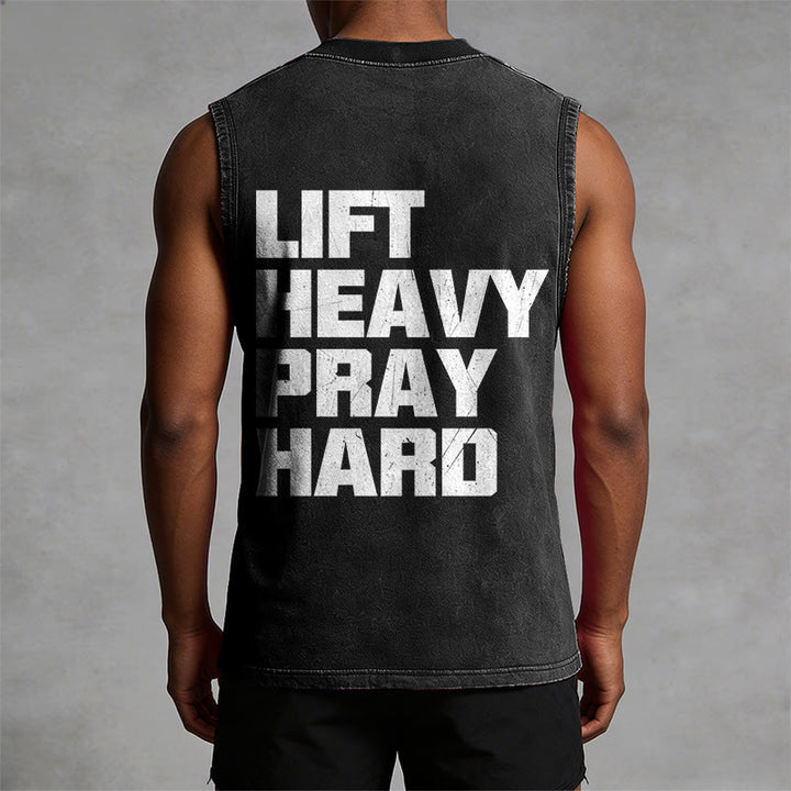 Christianartworkshop Canotta unisex lavata Lift Heavy Pray Hard - image 6