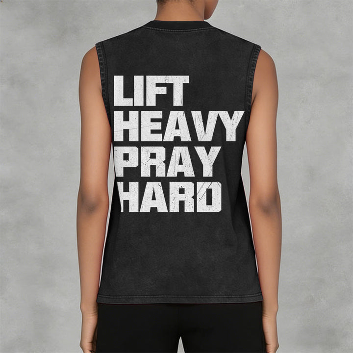Christianartworkshop Canotta unisex lavata Lift Heavy Pray Hard - image 7