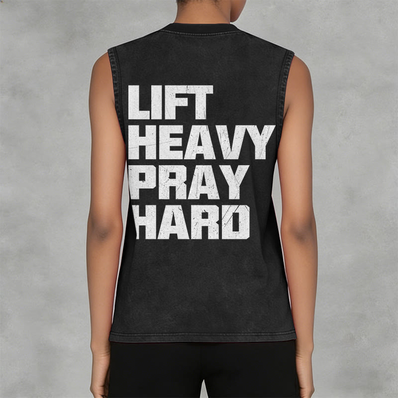 Christianartworkshop Canotta unisex lavata Lift Heavy Pray Hard - image 6