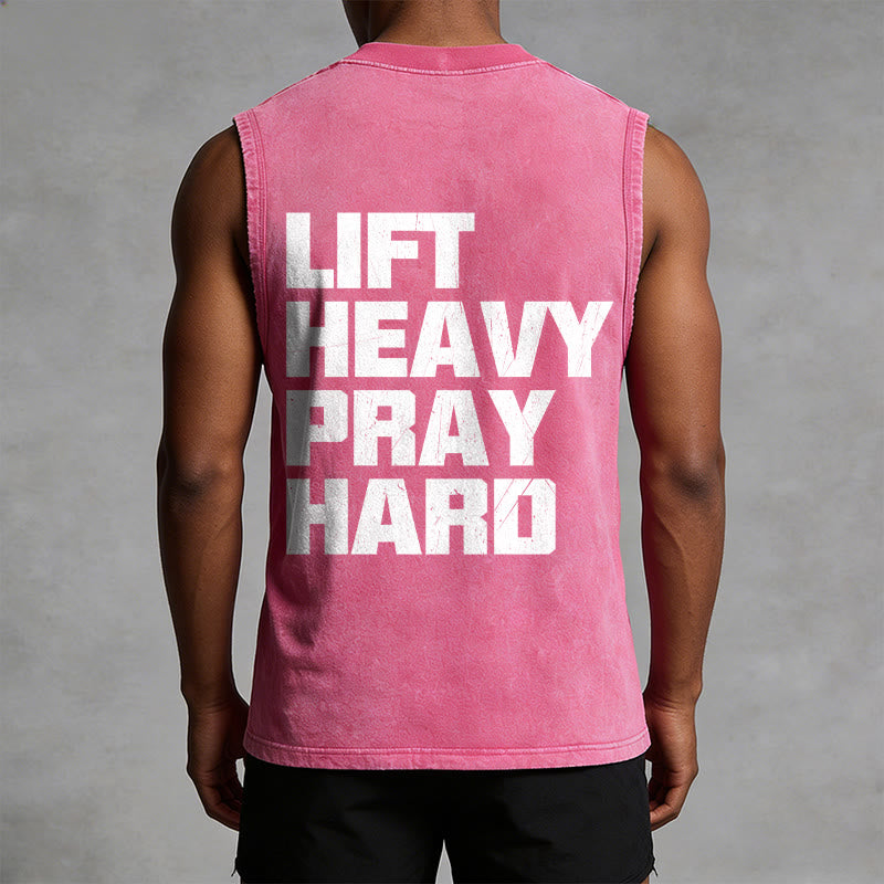 Christianartworkshop Canotta unisex lavata Lift Heavy Pray Hard - image 33
