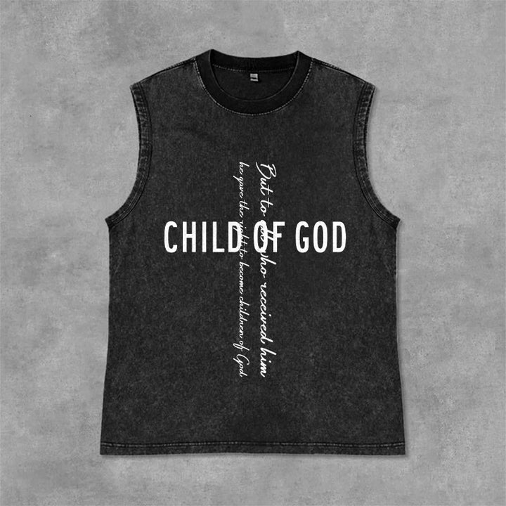 Christianartworkshop Canotta unisex con scritta "Figlio di Dio" - Nero - 2XL - image 9