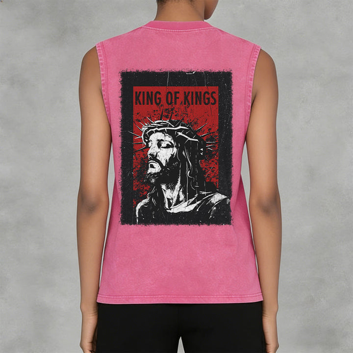 Christianartworkshop Canotta unisex lavata "King Of Kings Jesus" - image 14