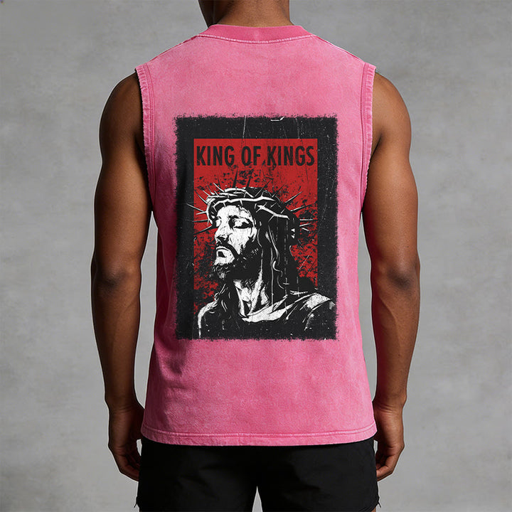 Christianartworkshop Canotta unisex lavata "King Of Kings Jesus" - image 13