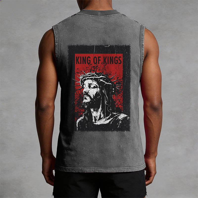 Christianartworkshop Canotta unisex lavata "King Of Kings Jesus" - image 10