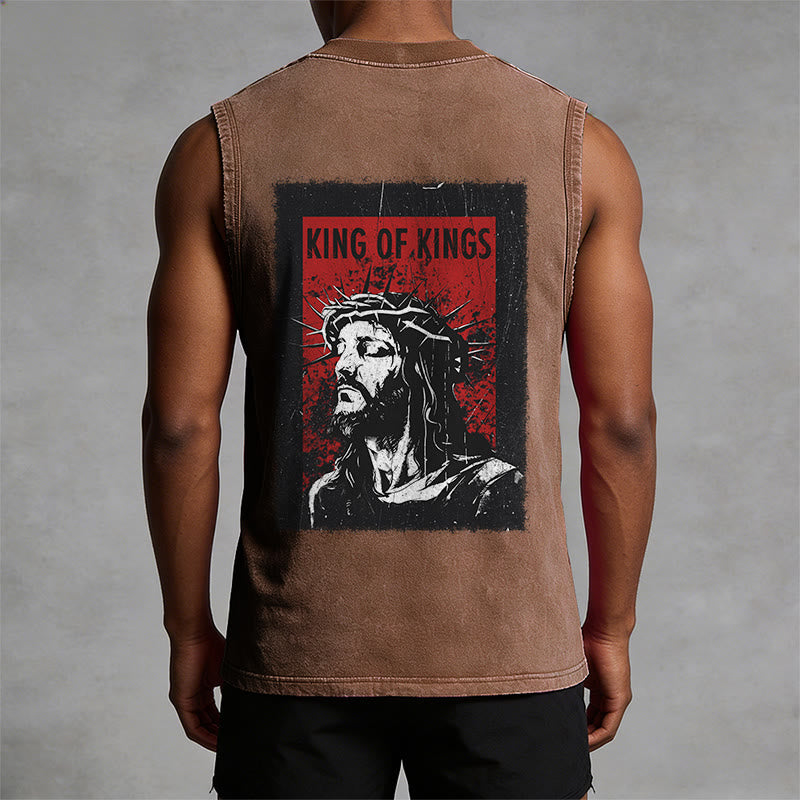 Christianartworkshop Canotta unisex lavata "King Of Kings Jesus" - image 7