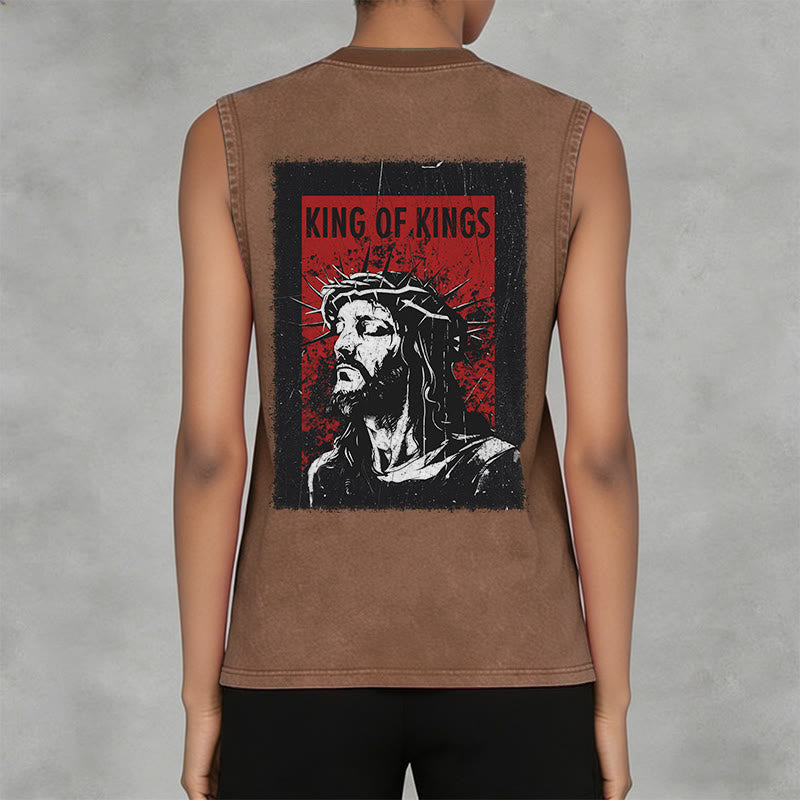 Christianartworkshop Canotta unisex lavata "King Of Kings Jesus" - image 8