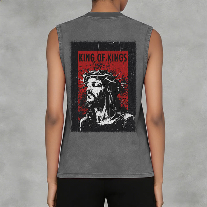 Christianartworkshop Canotta unisex lavata "King Of Kings Jesus" - image 11