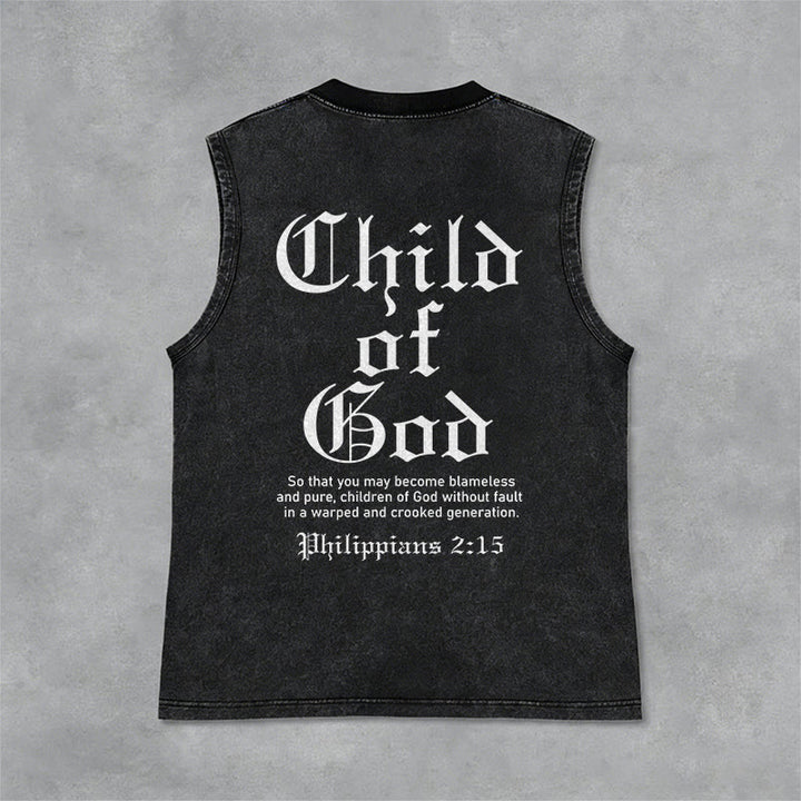 Christianartworkshop Canotta unisex lavata "Figlio di Dio" Filippesi 2:15 - Nero - 2XL - image 9