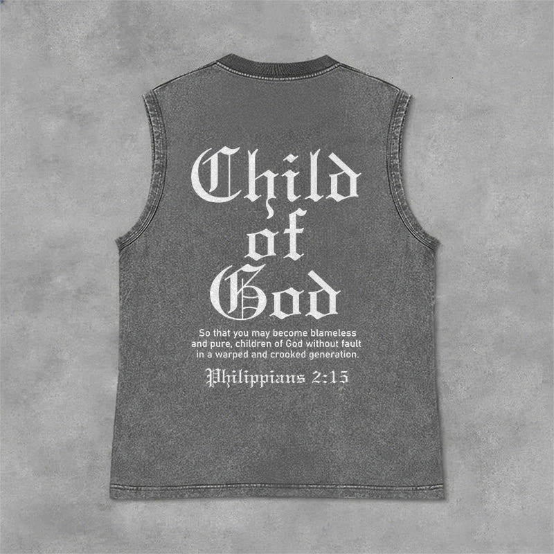 Christianartworkshop Canotta unisex lavata "Figlio di Dio" Filippesi 2:15 - Grigio - 2XL - image 3