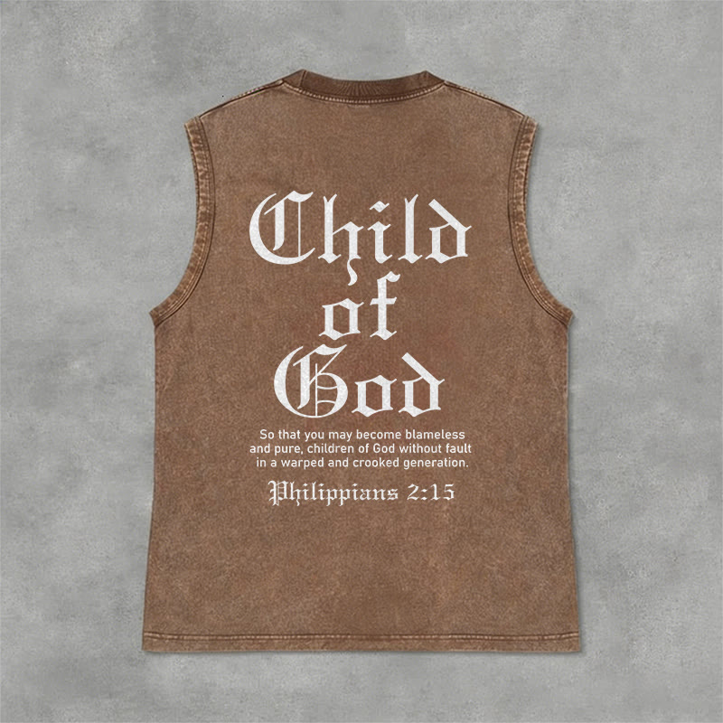 Christianartworkshop Canotta unisex lavata "Figlio di Dio" Filippesi 2:15 - Marrone - 2XL - image 0