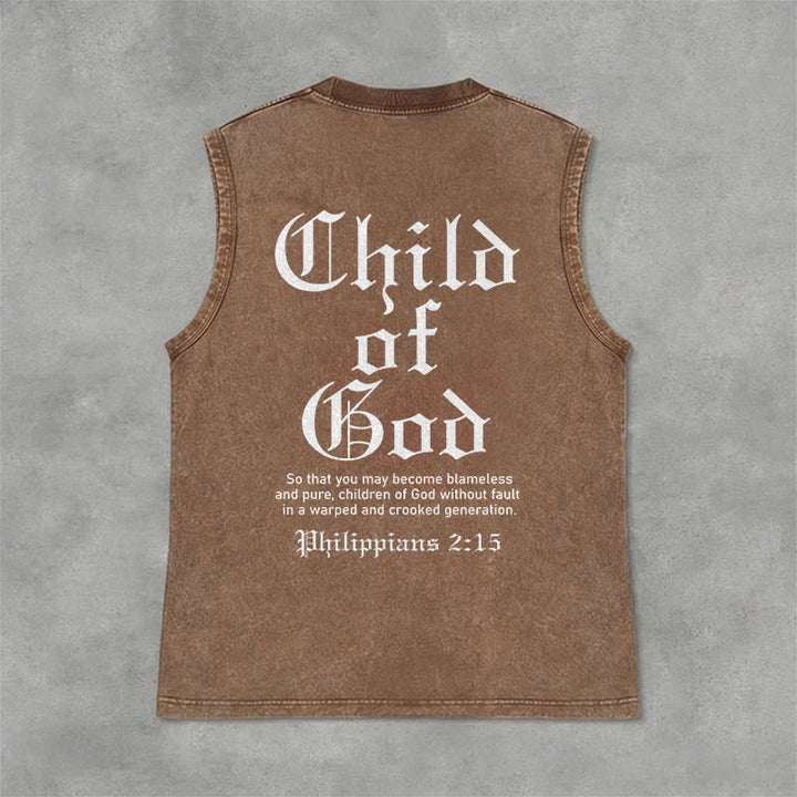 Christianartworkshop Canotta unisex lavata "Figlio di Dio" Filippesi 2:15 - Marrone - 2XL - image 0