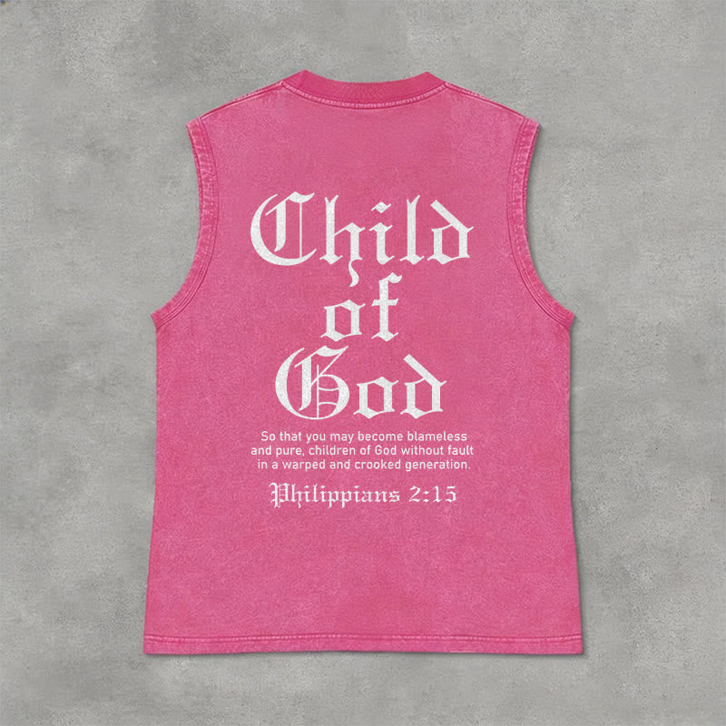 Christianartworkshop Canotta unisex lavata "Figlio di Dio" Filippesi 2:15 - Rosa - 2XL - image 12