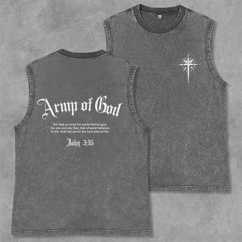 Christianartworkshop Canotta unisex lavata "Uomo di Dio Giovanni 3:16" - Grigio - 2XL - image 21