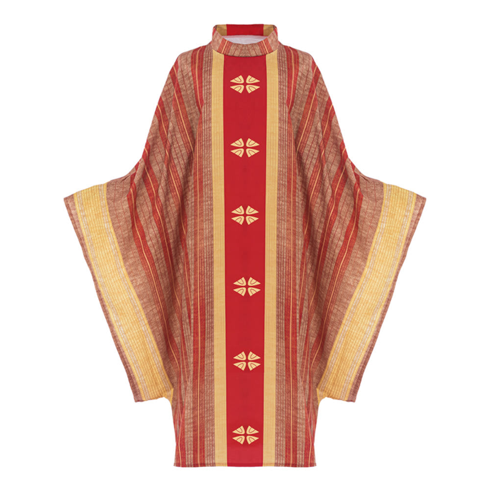 Christianartworkshop Casula liturgica per le sacre cerimonie - Rosso - Taglia unica adatta alla maggior parte delle persone - image 1
