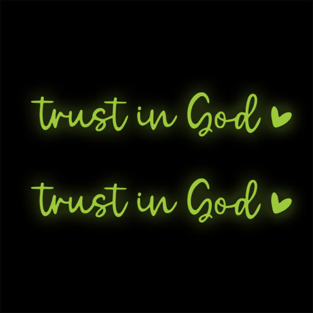 Adesivo per auto Christianartworkshop " Confida in Dio - Cuore" con decorazione: un sacro invito alla preghiera in ogni viaggio. - Verde neon - Set da 10 - image 12