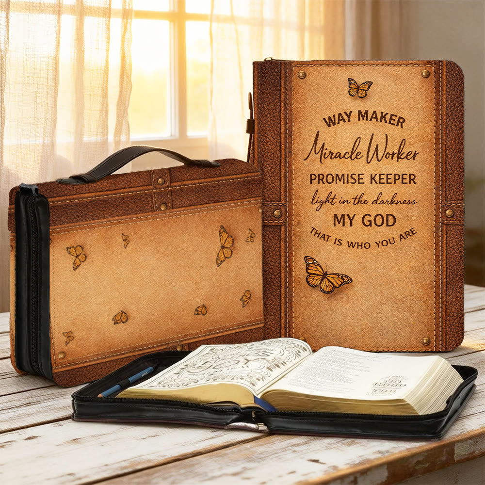 Christianartworkshop Costruttore di vie, Operatore di miracoli, Custode delle promesse, Fedele, Copertina della Bibbia - 2XL - Standard (non personalizzato) - image 1