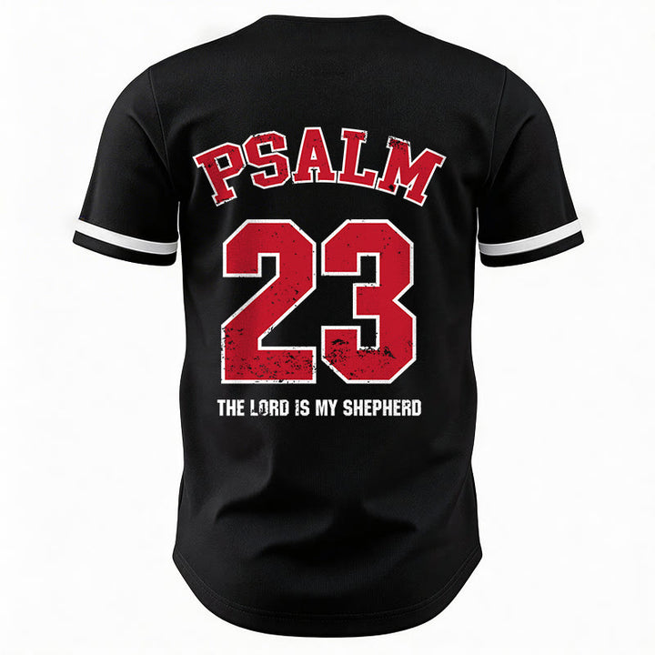 Christianartworkshop Maglia da baseball Salmo 23 Fede: Il Signore è il mio pastore Maglietta sportiva devozionale - image 6