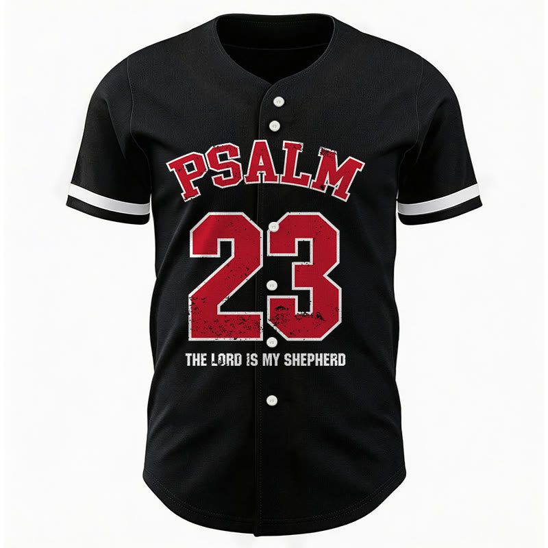 Christianartworkshop Maglia da baseball Salmo 23 Fede: Il Signore è il mio pastore Maglietta sportiva devozionale - image 5