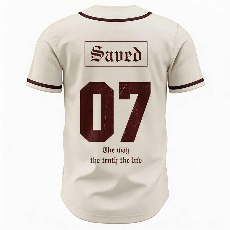 Christianartworkshop La Via La Verità La Vita Fede Maglia da baseball - image 6
