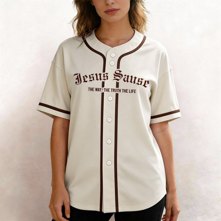 Christianartworkshop La Via La Verità La Vita Fede Maglia da baseball - image 3