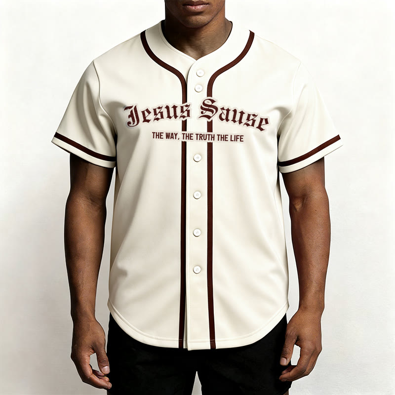 Christianartworkshop La Via La Verità La Vita Fede Maglia da baseball - image 1
