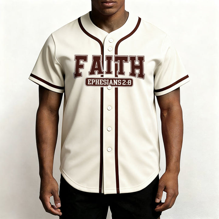 Christianartworkshop Faith Maglia da baseball personalizzata con nome e numero - image 9