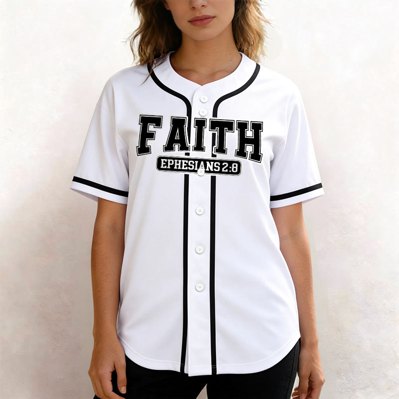 Christianartworkshop Faith Maglia da baseball personalizzata con nome e numero - image 18