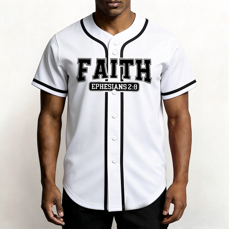 Christianartworkshop Faith Maglia da baseball personalizzata con nome e numero - image 16