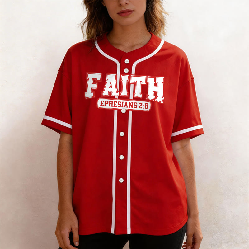 Christianartworkshop Faith Maglia da baseball personalizzata con nome e numero - image 25