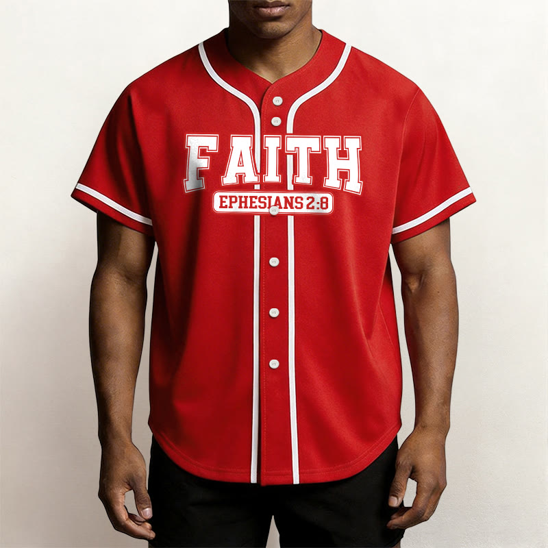 Christianartworkshop Faith Maglia da baseball personalizzata con nome e numero - image 23