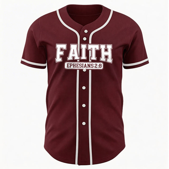 Christianartworkshop Faith Maglia da baseball personalizzata con nome e numero - image 41