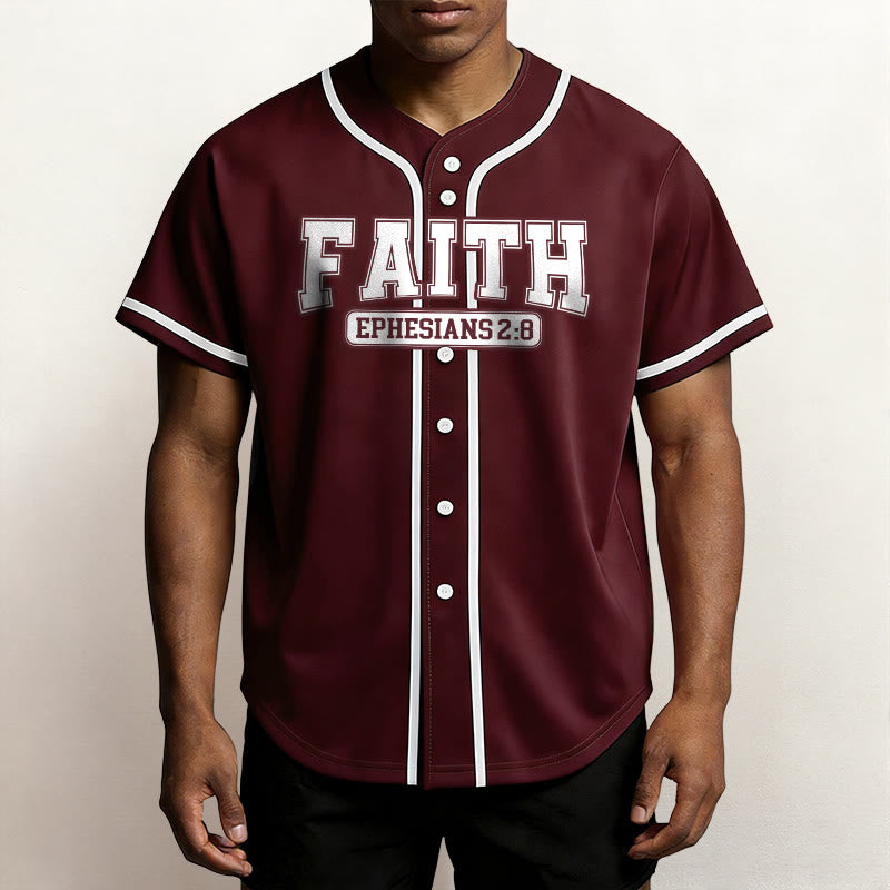 Christianartworkshop Faith Maglia da baseball personalizzata con nome e numero - image 37