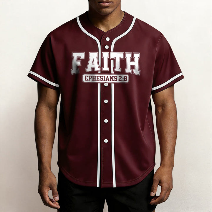 Christianartworkshop Faith Maglia da baseball personalizzata con nome e numero - image 37