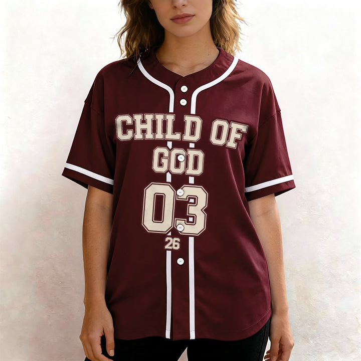 Christianartworkshop Figlio di Dio Dichiarazione cristiana Maglia da baseball personalizzata con nome e numero - image 3