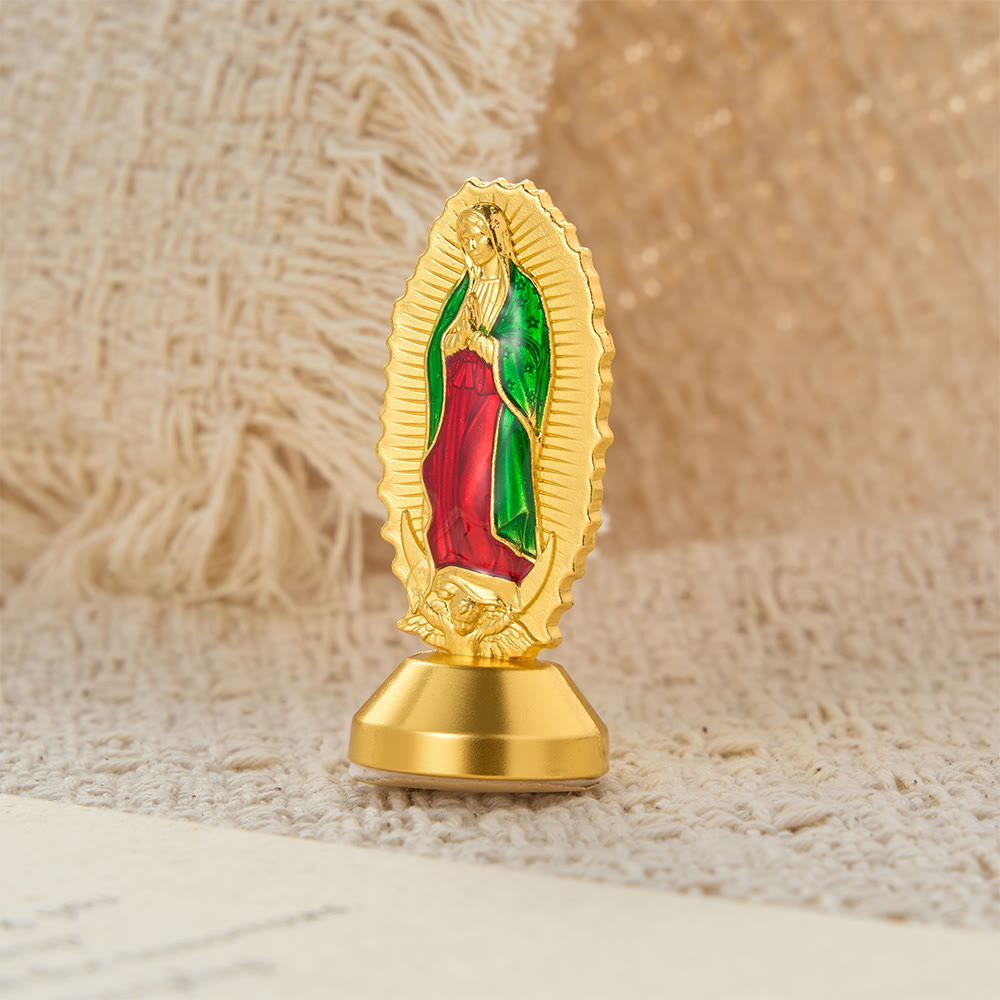 Christianartworkshop Ornamento da scrivania della Madonna di Guadalupe, simbolo della grazia divina - Madonna Dorata - image 1