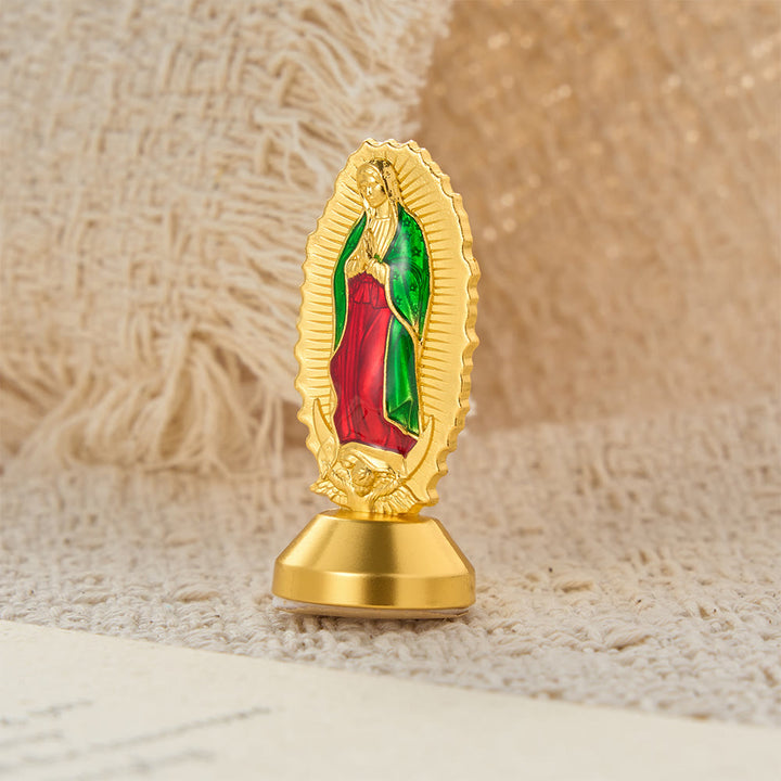 Christianartworkshop Ornamento da scrivania della Madonna di Guadalupe, simbolo della grazia divina - Madonna Dorata - image 1