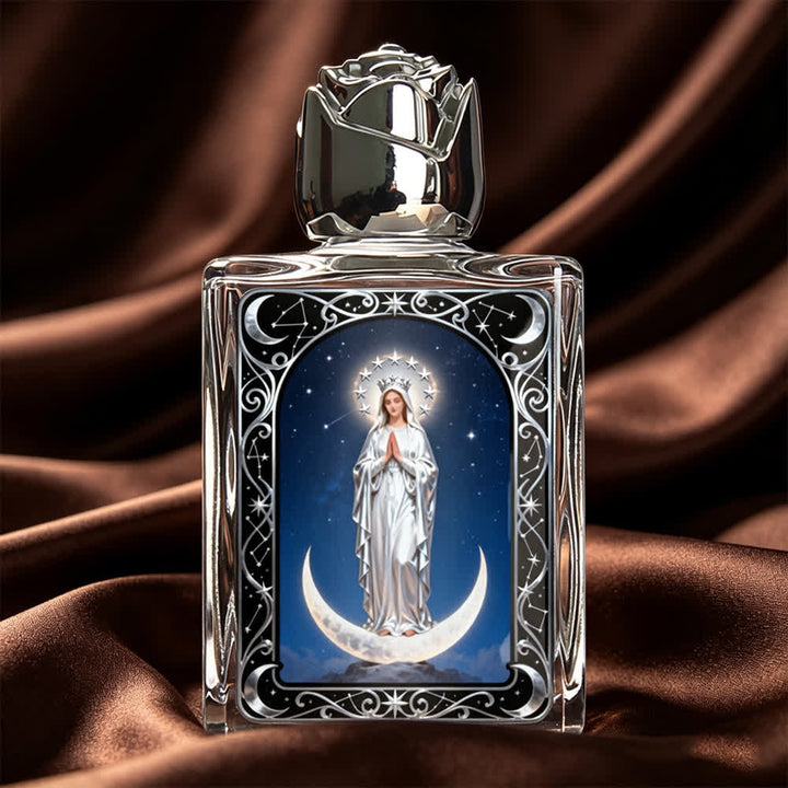 Christianartworkshop Bottiglia quadrata per acqua santa con icone cattoliche: bottiglia profumata con immagini sacre - Vergine Maria n. 2 - image 16