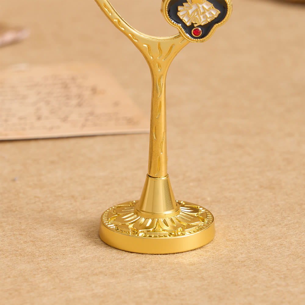 Christianartworkshop Decorazione da scrivania a forma di albero della vita con ciondolo a crocifisso: un simbolo di devozione e rinnovamento. - image 7