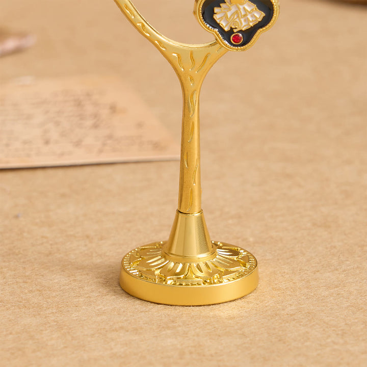 Christianartworkshop Decorazione da scrivania a forma di albero della vita con ciondolo a crocifisso: un simbolo di devozione e rinnovamento. - image 7