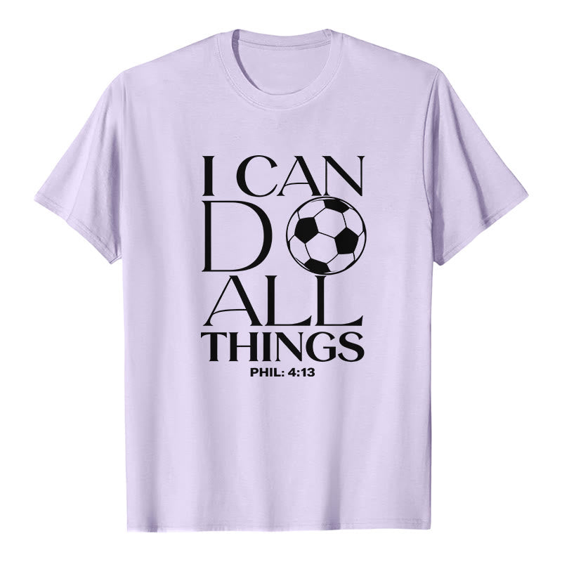 Christianartworkshop Filippesi 4:13 Posso fare ogni cosa Calcio Maglietta a maniche corte premium - Viola - 2XL - image 4