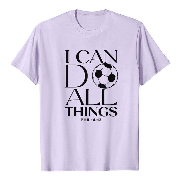 Christianartworkshop Filippesi 4:13 Posso fare ogni cosa Calcio Maglietta a maniche corte premium - Viola - 2XL - image 4