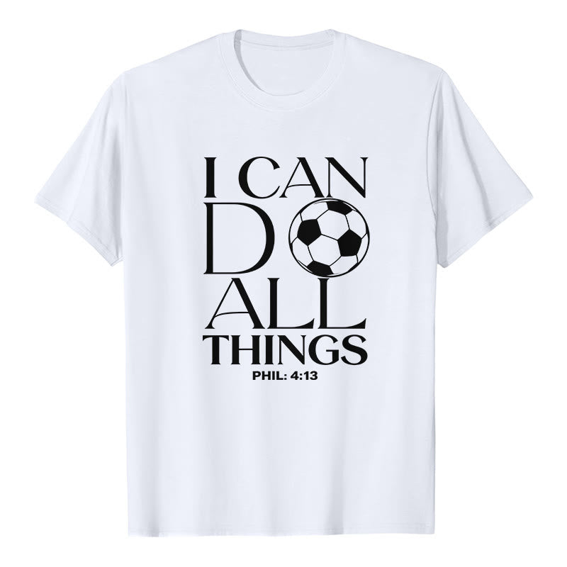 Christianartworkshop Filippesi 4:13 Posso fare ogni cosa Calcio Maglietta a maniche corte premium - Bianco - 2XL - image 2