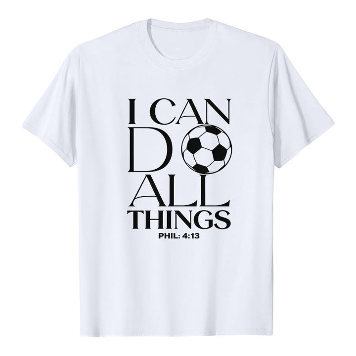 Christianartworkshop Filippesi 4:13 Posso fare ogni cosa Calcio Maglietta a maniche corte premium - Bianco - 2XL - image 2