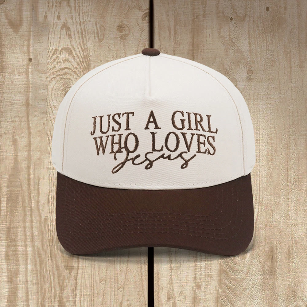 Christianartworkshop Cappellino da baseball ispirato alla fede "Una ragazza che ama Gesù" - Caffè - image 10