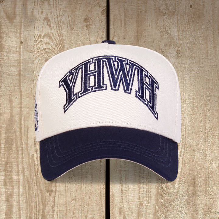Christianartworkshop Cappellino da baseball YHWH World Champion Varsity Style Faith - image 0