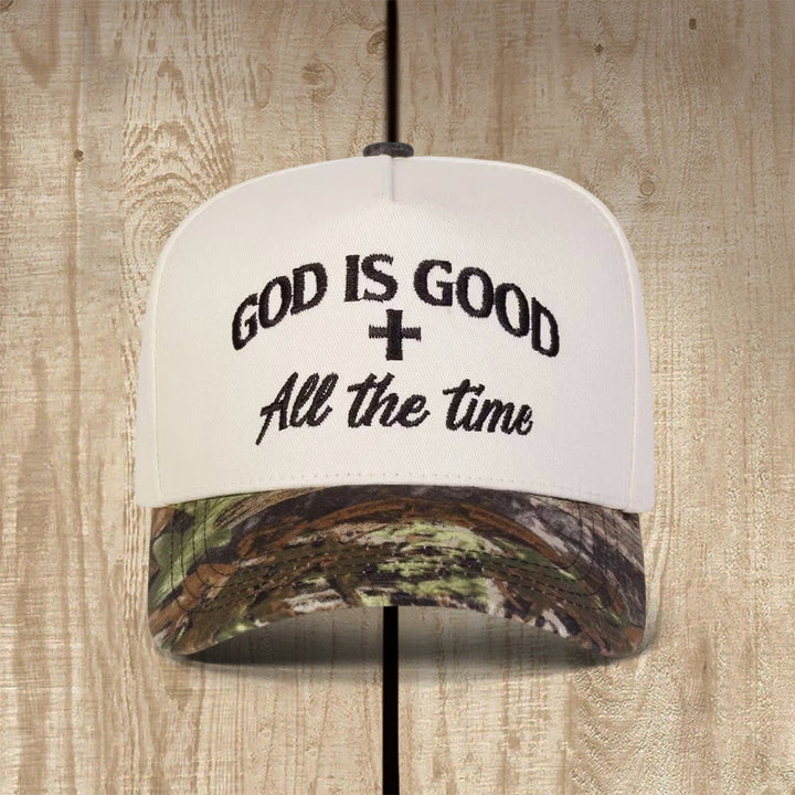 Christianartworkshop Dio è buono sempre - Cappellino da baseball con scritta "Cross Accent Faith" - Nero - image 0