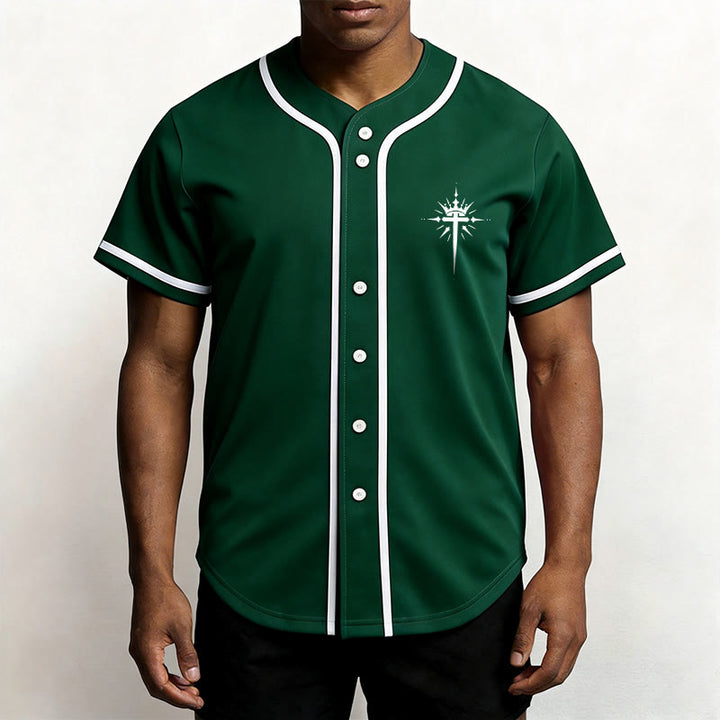 Christianartworkshop Gesù è Re Ali d'angelo Croce Dichiarazione di fede Maglia da baseball personalizzata - image 50